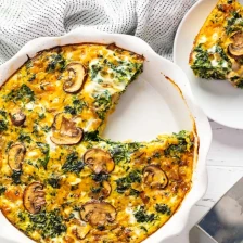 Easy Crustless Spinach Quiche Recipe Page