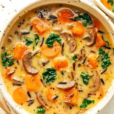 Cozy Autumn Wild Rice Soup Recipe Page