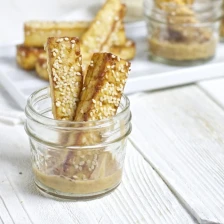 Tofu Sticks with Peanut Dipping Sauce Recipe Page