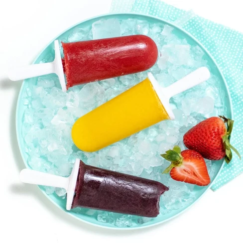 Homemade Fruit Popsicles (3-Ingredients) Image