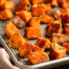 Crispy Roasted Sweet Potatoes Recipe Page