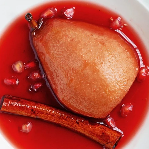 Baked Pears in Spiced Pomegranate Syrup Image