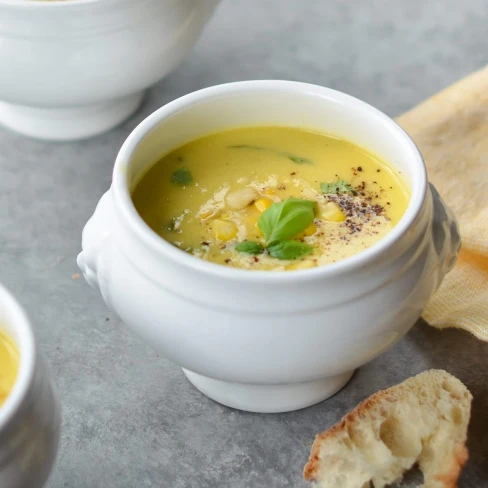 Summer Corn Soup with Fresh Herbs Image