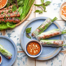 Nem Nướng Cuốn (Vietnamese Grilled Pork Paste Rice Paper Rolls) Recipe Page