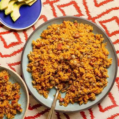 Arroz con Gandules (Puerto Rican Rice With Pigeon Peas) Image