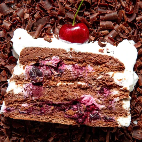 This No-Bake Black Forest Icebox Cake Is a Nostalgic Nod to the Classic Dessert Image