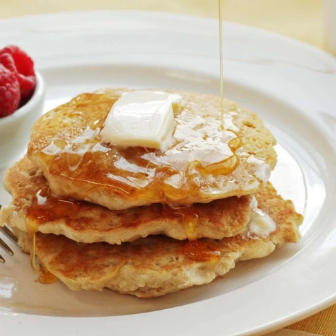 Fluffy Vegan Oatmeal Pancakes Image