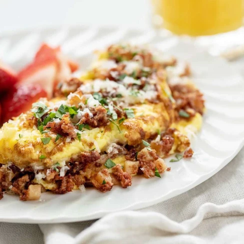 Quick And Easy Corned Beef Omelet Image