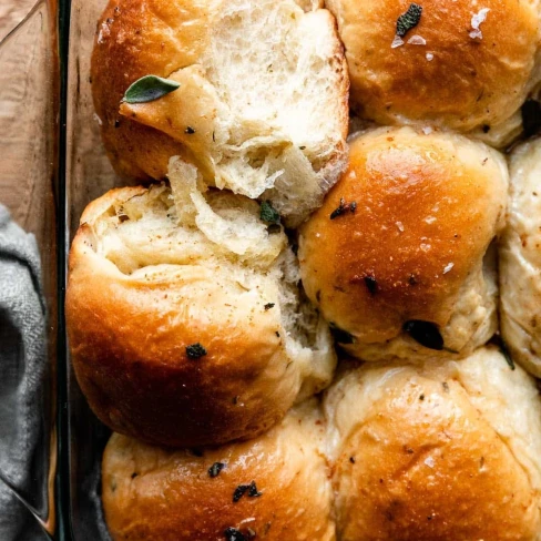 Brown Butter Sage Dinner Rolls Image