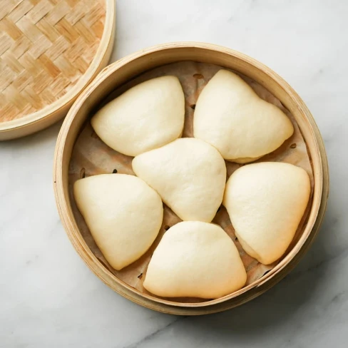 Steamed Bao Buns (Fluffy Chinese Bao) Image