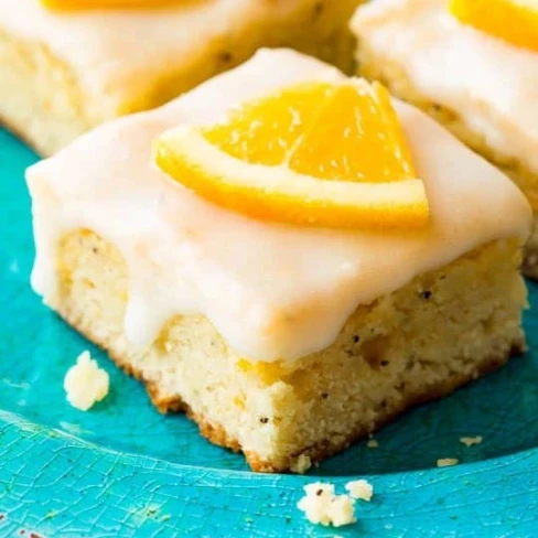 Glazed Orange Poppy Seed Bars Image