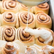 Softest Cinnamon Rolls with Salted Maple Glaze Recipe Page