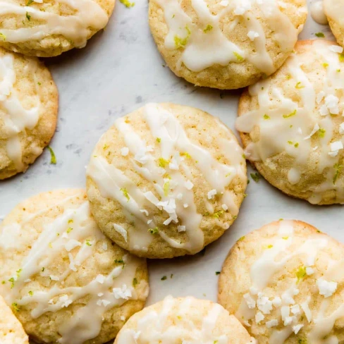 Glazed Coconut Lime Cookies Image