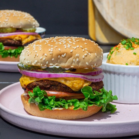 Black Bean Mushroom Burgers Image