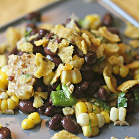 Black Bean Salad With Corn, Cilantro, And Chile-Lime Vinaigrette Recipe Image