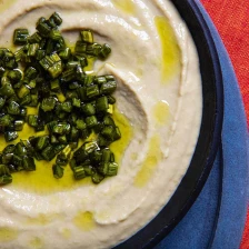 Garlic Scape Hummus Recipe Page