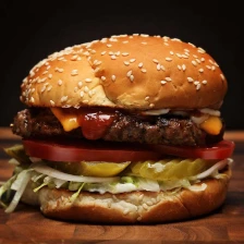 Homemade Burger King Whopper-Style Cheeseburgers Recipe Page