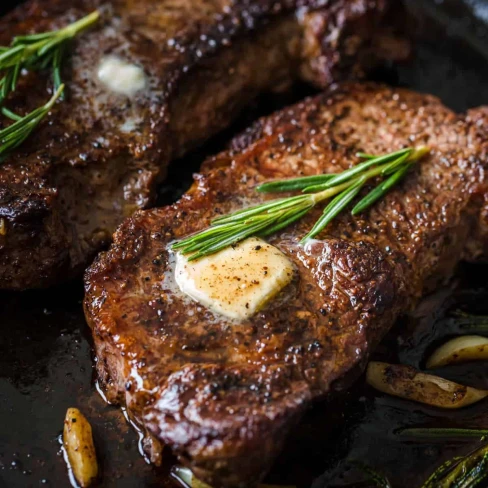 Pan-Seared Steak with Garlic Butter Image