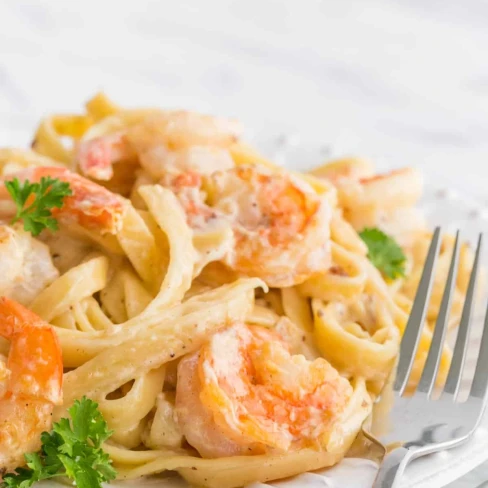 Shrimp Alfredo Pasta Recipe Image