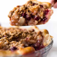 Cranberry Pear Crumble Pie Recipe Page