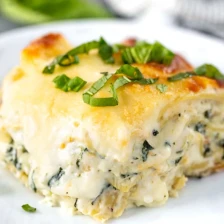 White Spinach Artichoke Lasagna Recipe Page