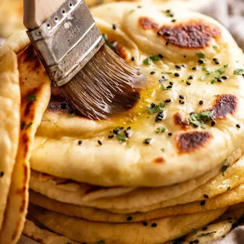 Naan Recipe – Fluffy, Bubbly, Chewy! Image