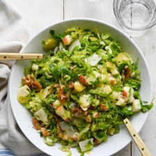 Brussels Sprout Salad with Apples, Walnuts &amp; Parmesan Recipe Page