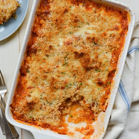 Cheesy Baked Spaghetti Squash with Marinara Sauce Image