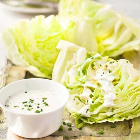 Iceberg Lettuce Wedges with Ranch Dressing Image