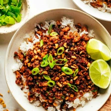 Ginger Lime Pork with Coconut Rice Recipe Page