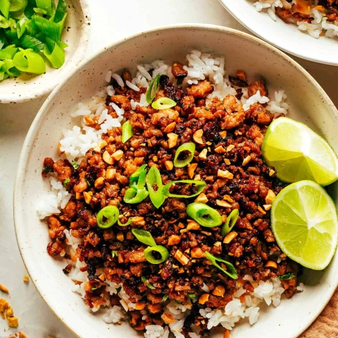 Ginger Lime Pork with Coconut Rice Image