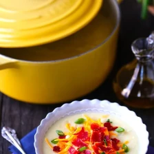 Potato Soup with Bacon &amp; Truffle Oil Recipe Page