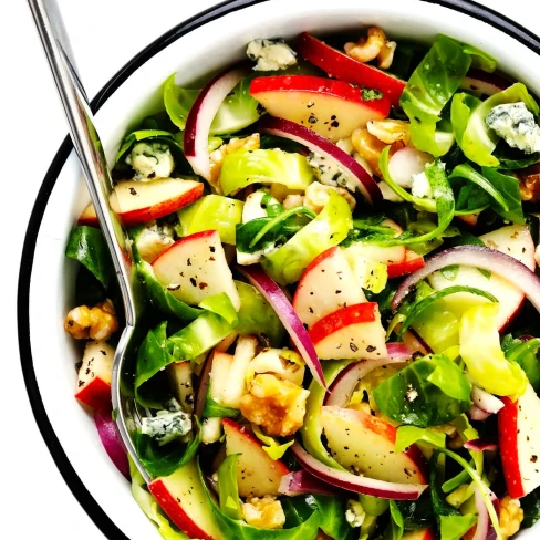 Brussels Sprouts Salad with Apples and Walnuts Image