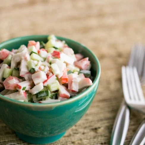 Crab Salad with Cucumber and Tomato Recipe Image