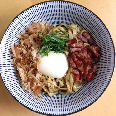 Bacon and Egg Mazemen Recipe Image