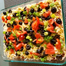 Skinny Seven Layer Dip Recipe Page