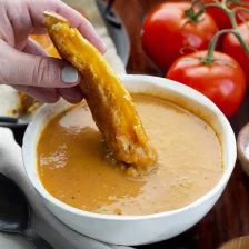 Air Fryer Roasted Tomato Soup Recipe Page