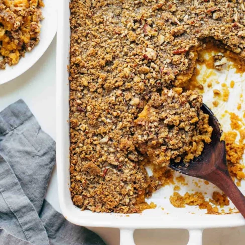 Sweet Potato Casserole with Brown Sugar Topping Image