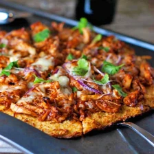 Light BBQ Chicken Pizza Recipe Page