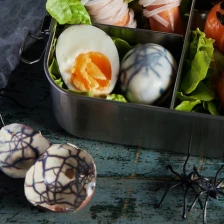 Spooky Spiderweb Eggs Recipe Page