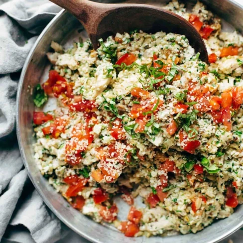 Healthy Garlic Herb Chicken Salad Image