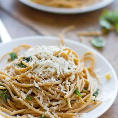 Garlic Butter Spaghetti with Herbs Image