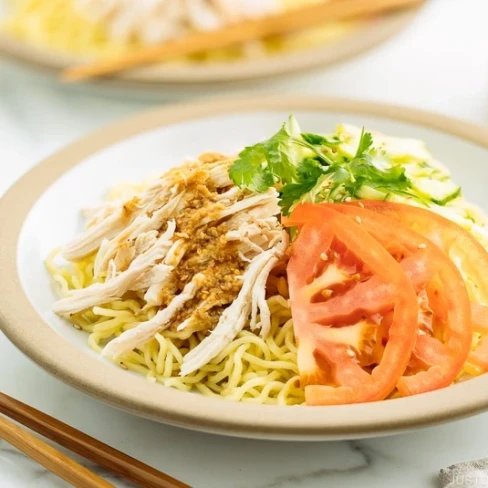 Hiyashi Chuka with Sesame Miso Sauce Image