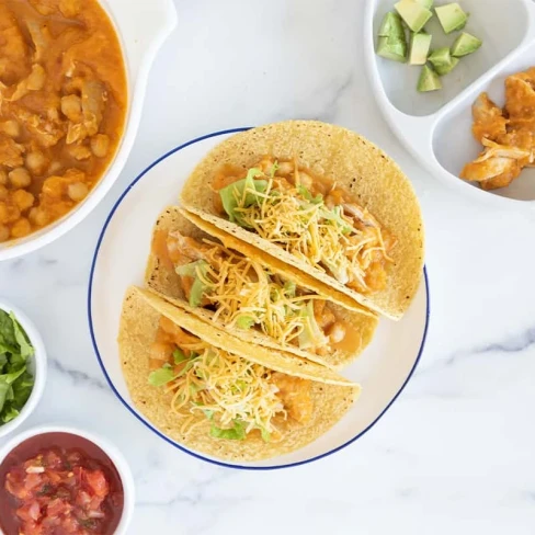 Slow Cooker Chicken and Bean Tacos Image