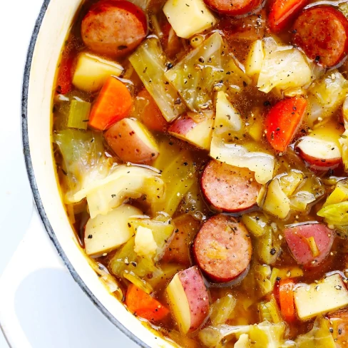 Cabbage, Sausage and Potato Soup Image