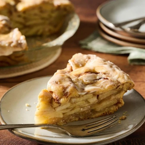 Cinnamon Roll Apple Pie Image