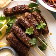 Lamb Koftas with Yoghurt Dressing Recipe Page