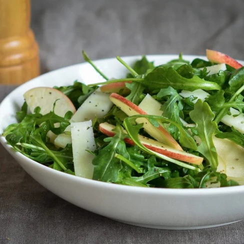 Arugula, Apples &amp; Manchego in Cider Vinaigrette Image