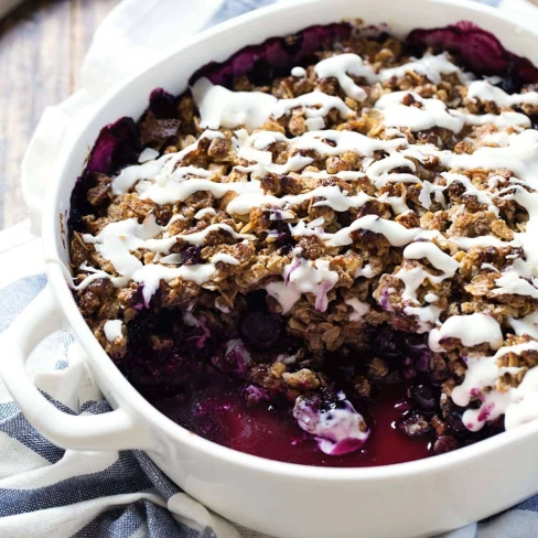 Simple Oat &amp; Pecan Blueberry Crisp Image