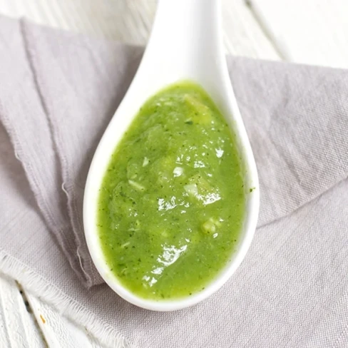 Green Baby Puree with Chicken Image